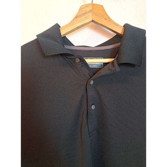 Ben Hogan Performance Polo Shirt Men's Size 2XL XXL Short Sleeve Black Power Air - Picture 2 of 7